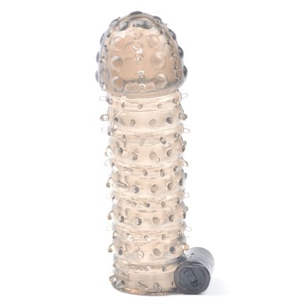 Black Color Vibrating Penis Sleeve III-thumb-2