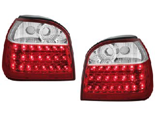 ΟΠΙΣΘΙΑ LED ΦΑΝΑΡΙΑ ΓΙΑ VW GOLF III CABRIOLET (1E7) (RED/CRYSTAL)