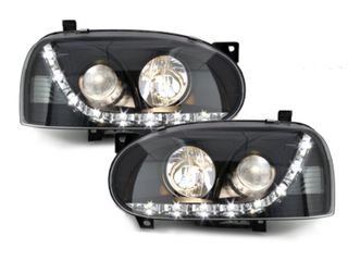 ΕΜΠΡΟΣΘΙΑ LED DAYLINE DRL ΦΑΝΑΡΙΑ ΓΙΑ VW GOLF III HATCHBACK (1H1)