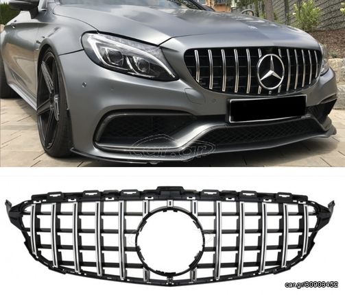 ΜΑΣΚΑ ΕΜΠΡΟΣ MERCEDES C-Class W205 S205 C205 A205 (2014-2018) GT-R Panamericana Design Without Camera