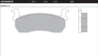 ΤΑΚΑΚΙΑ ΕΜ. NISSAN MICRA K10 (AC DELCO) WVA 20957