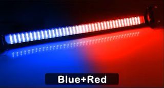 Φωτιστικό σώμα LED 12V 24V Strobo με βεντούζες Κόκκινο Mπλε χρώμα Κωδικός ST2501 80 LED.....Sound☆Street.....