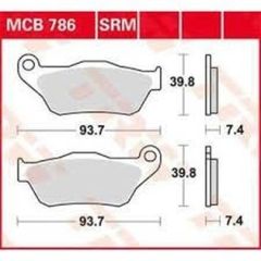 ΤΑΚΑΚΙΑ TRW LUKAS MCB786 XMAX250 XCITY250 ΕΜΠΡΟΣΘΙΑ