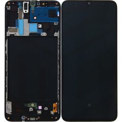 Γνήσια Οθόνη LCD και Digitizer για Samsung A70 (A705F) GH82-19747A - Μαύρο