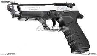 Zoraki 918 Nikel 9mm Πιστόλι αντίγραφο starter pistol-ισχυρού κρότου Σηματοδοσίας