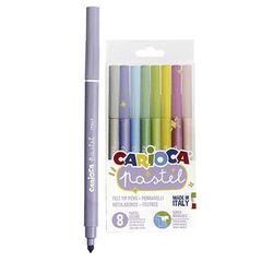 ΜΑΡΚΑΔΟΡΟΙ CARIOCA PASTEL 8 ΧΡΩΜΑΤΩΝ  Carioca 43032 60-747 24τμχ