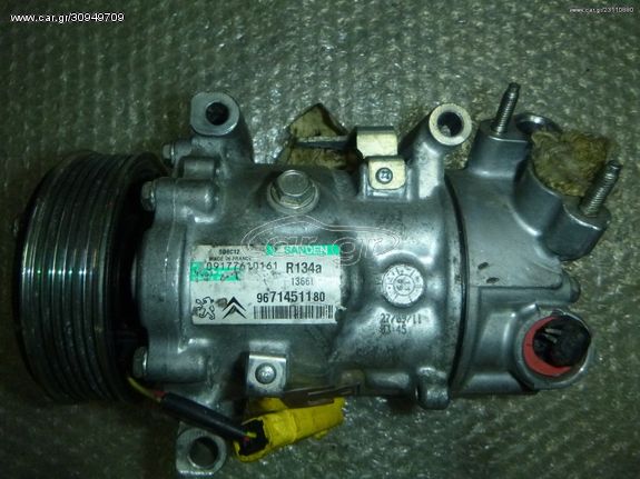 CITROEN C5 9671451180 SANDEN 1366F SD6C12 ΜΟΤΕΡ AIRCODITION ΚΟΜΠΡΕΣΣΕΡ AC RH02 2.0 HDI 