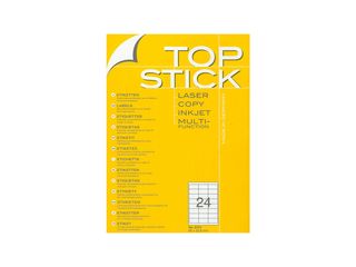 Ετικέτες αυτοκόλλητες TOPSTICK No8701 (66x33,8mm) (Λευκό)