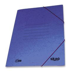 Φάκελος Skag Systems με Αυτιά και Λάστιχο Πρεσπάν 25x35cm μπλε