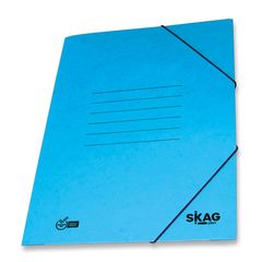 Φάκελος Skag Systems με Αυτιά και Λάστιχο Πρεσπάν 25x35cm γαλάζιο