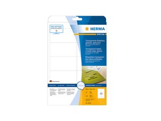 Ετικέτες HERMA αυτοκόλλητες 96x50.8mm No.8018 (Διαφανές)