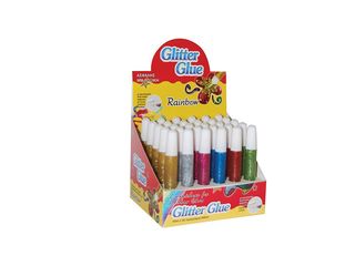 Κόλλα υγρή Rainbow Glitter Glue 10ml διάφορα χρώματα.