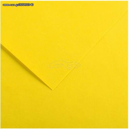 Χαρτί χειροτεχνίας CANSON Colorline 50x70cm 220gr 04 Canary Yellow