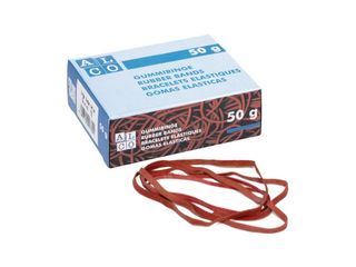 Λαστιχάκια πλακέ Alco 80x4mm 50gr κόκκινα