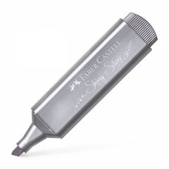 Μαρκαδόρος υπογράμμισης Faber Castell 1546 metallic shiny silver