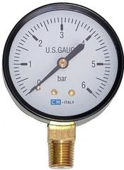 ΜΑΝΟΜΕΤΡΟ Φ63 0-6bar ΚΑΤΩ ΟΥΡΑ 1/4"
