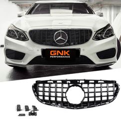ΜΑΣΚΑ ΕΜΠΡΟΣ Mercedes E-Class W212 S212 Facelift (2013-2016) GT-R Panamericana Design Full Piano Black