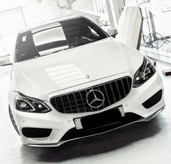 ΜΑΣΚΑ ΕΜΠΡΟΣ Mercedes E-Class W212 S212 Facelift (2013-2016) GT-R Panamericana Design Full Piano Black-thumb-3