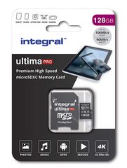 Integral microSDHC memory card 128GB INMSDX128G-100/90V30 (Raspberry Pi recommended)