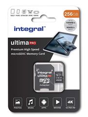 Integral microSDHC memory card 256GB INMSDX256G-100/90V30 (Raspberry Pi recommended)