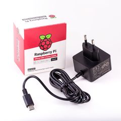 Raspberry Pi 4 Official μετασχηματιστής στα 3A (15,3W) USB-C (μαύρος)