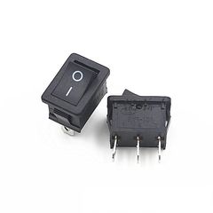 Black RY1-101 three-pin switch, on-off-on