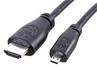 Μαύρο - 1m Official καλώδιο για το Raspberry Pi 4 από Micro-HDMI to Standard HDMI (type A)