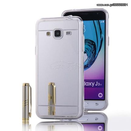 Θηκη TPU "Mirror" - Samsung Galaxy J5 (2015) - Ασημι