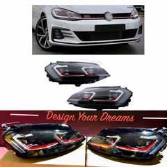 ΦΑΝΑΡΙΑ ΕΜΠΡΟΣ LED Headlight VW Golf 7 VII (2012-2017) RHD Facelift G7.5 GTI Look Sequential Dynamic Turning Lights