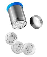 Σετ Διακόσμησης Καφέ Latte Art με 3 Σχέδια Metallurgica Motta 30