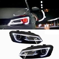 ΦΑΝΑΡΙΑ ΕΜΠΡΟΣ VW POLO 6R (2011-2017) LED Light Bar Devil Eye Look