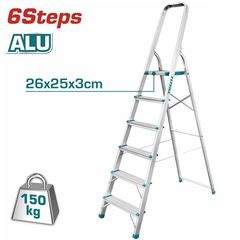 Σκάλα αλουμινίου TOTAL 6 σκαλοπάτια ( THLAD06061 )