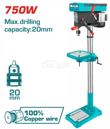 Δράπανο Κολωνάτο TOTAL 750W / 1.60m Επαγγελματικό ( TDP207505 )