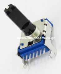 14mm STEREO 50KB ΠΟΤΕΝΣΙΟΜΕΤΡΟ ΠΕΡΙΣΤΡΟΦΙΚΟ ΠΛΑΚΕΤΑΣ 7-PIN ΑΞΟΝΑΣ 16MM FLAT 503B