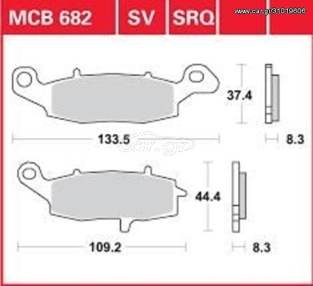 ΤΑΚΑΚΙΑ TRW LUKAS MCB682 DL650 ΕΜΠΡΟΣ