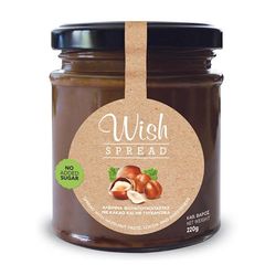 Wish Spread Πραλίνα Φουντουκιού Χωρίς Ζάχαρη 220gr