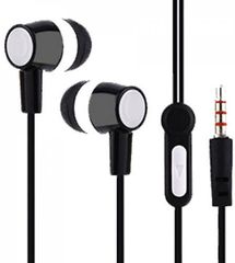 LAMTECH HANDSFREE WITH MIC 3,5MM JACK BLACK - (LAM021356)