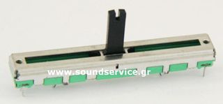 60mm STEREO 10KB ΠΟΤΕΝΣΙΟΜΕΤΡΟ ΣΥΡΟΜΕΝΟ 15mm ΑΞΟΝΑ ΚΛΙΚ ΚΕΝΤΡΟ
