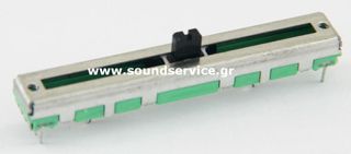60mm STEREO 100KB ΠΟΤΕΝΣΙΟΜΕΤΡΟ ΣΥΡΟΜΕΝΟ 5mm ΑΞΟΝΑ ΠΛΑΣΤΙΚΟ