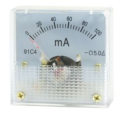 Αμπερόμετρο αναλογικό 91C4 DC 0-100mA