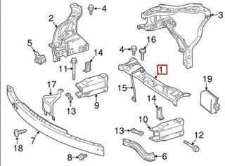MERCEDES E CLASS W212 & S212 09-13 & 13-16 RADIATOR SUPPORT / ΜΕΤΩΠΗ -thumb-4