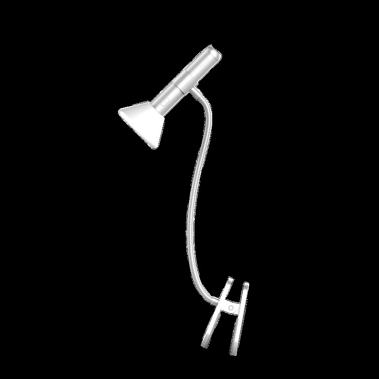 Allocacoc Flashlight Clip Set Recharge, Silver