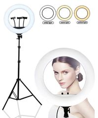 Ring Light Lamp RL-21 Επαγγελματικό Φωτιστικό Δαχτυλίδι Led 54cm Με Μεγάλο Τρίποδο Και Τηλεκοντρόλ