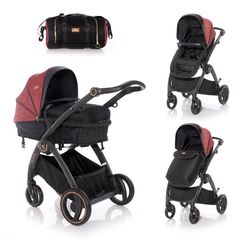 Lorelli Πολυκαρότσι Adria 2 Σε 1 Black And Red 10021452006