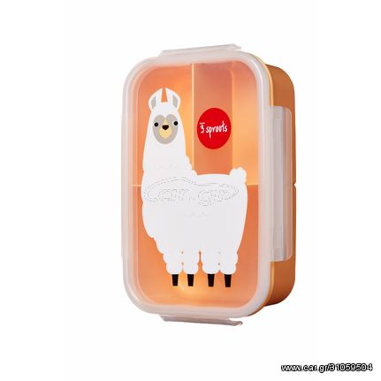 3Sprouts Δοχείο Φαγητού Lunch Bento Box Llama Peach IBBLLM