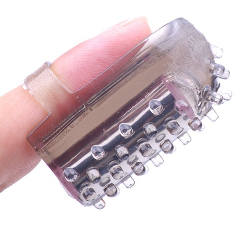 Black Mini Vibrating Finger Vibrator
