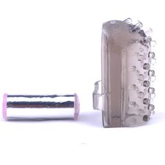 Black Mini Vibrating Finger Vibrator-thumb-1