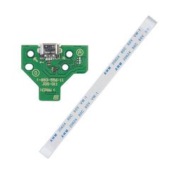 Πλακέτα Φόρτισης για το Χειριστήριο PS4 JDS-011 USB Charge Port Socket PCB & 12 Pin cable for PS4 Controller Repair Kit (oem)