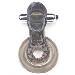 One Speed Tongue Vibrating Cock Ring in Black Color