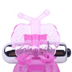 Pink Butterfly Cock Ring-thumb-2